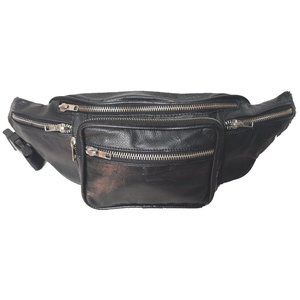 Genuine Cowhide Leather Fanny Bag / Waist Bag #3622